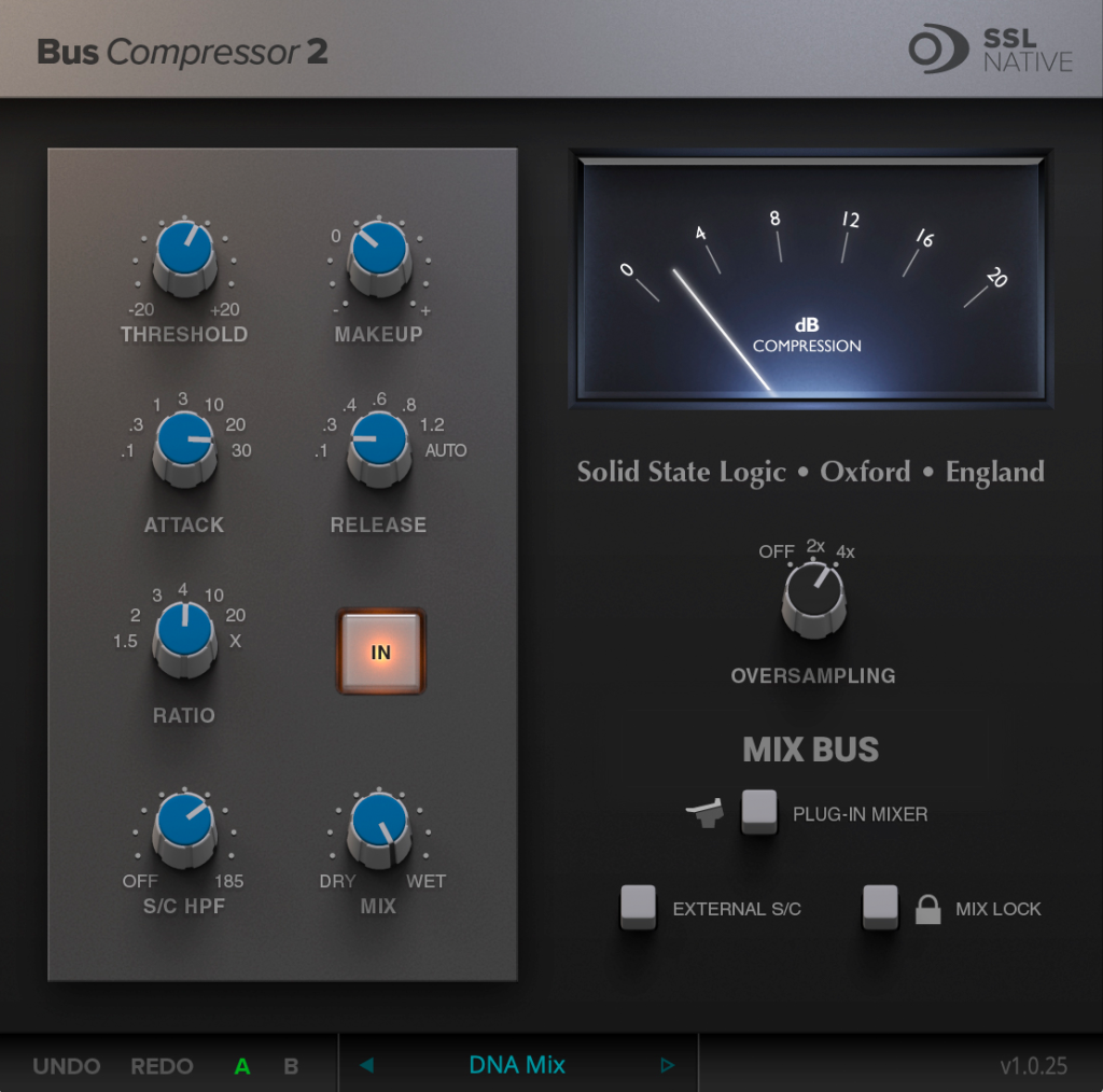 Alex推荐传奇的立体声总线压缩器插件效果器Solid State Logic – SSL Native Bus Compressor 2 v1.0.55 R2R WIN-郁在_音乐制作编曲混音资源